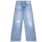 jeans blauw destr.