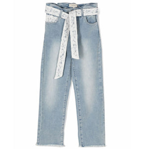 jeans blauw lace
