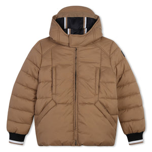 winterjas camelbruin hooded