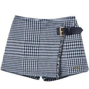 broekrok wit/zwart ruit