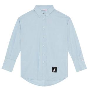 blouse lichtblauw logo