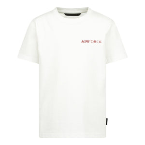 t-shirtKM wit/siennarood doubleled