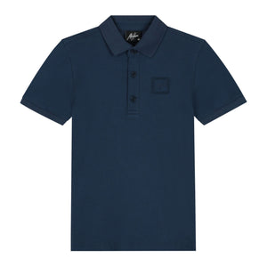 polo navyblauw patch