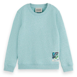 sweater zeeblauw logo