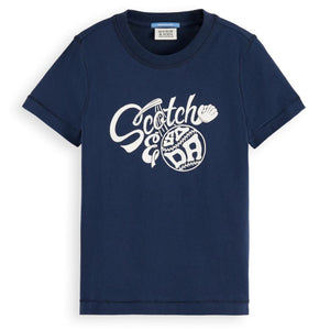 t-shirtKM nachtblauw print