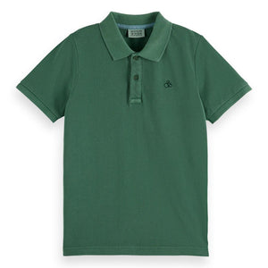 polo donkergroen pique