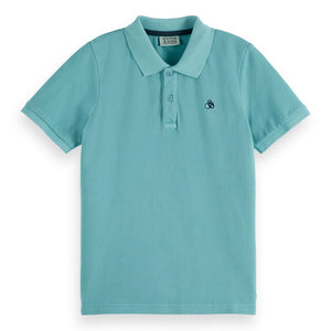 polo zeeblauw pique