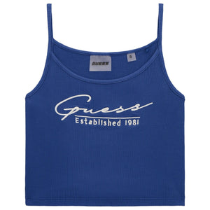 t-shirtZM blauw spaghettibandjes