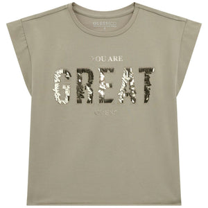 t-shirtKM grijsgroen GREAT