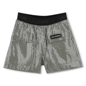 shorts groen pailletten
