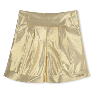 shorts goud plooien