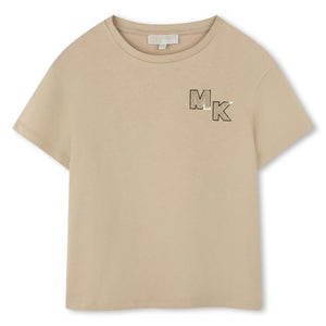 t-shirtKM lichtbruin borstlogo