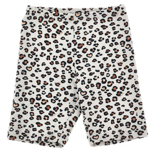 fietsbroek beige/bruin leopard