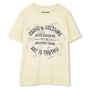 t-shirtKM zachtgeel ART