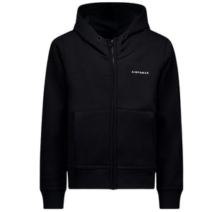 sweatvest zwart hooded