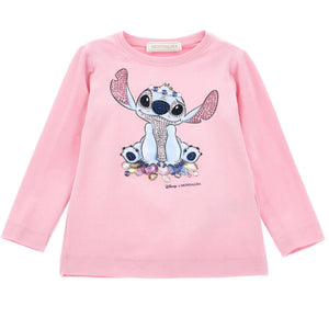 t-shirtLM roze Stitch