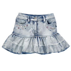 rok jeansblauw Stitch
