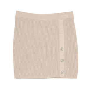 rok beige gebreid