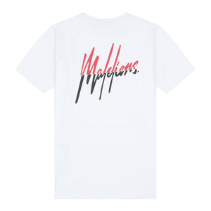 t-shirtKM wit/rood split