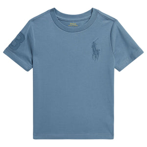 t-shirtKM campblauw logoB