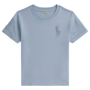 t-shirtKM estateblauw logoB
