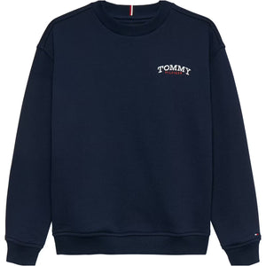 sweater nightblauw borstlogo