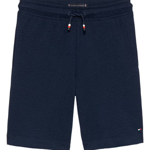 shorts nightblauw seersucker