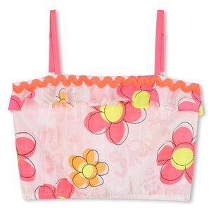 blouse roze bloemen