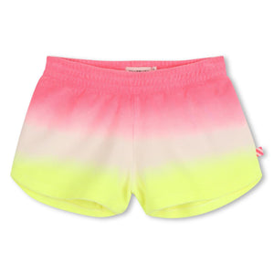 shorts geel/roze streep
