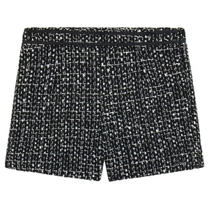 shorts zwart tweed