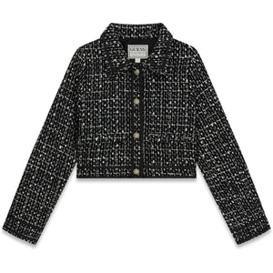 blazer zwart tweed