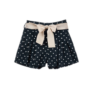 shorts zwart/beige dot