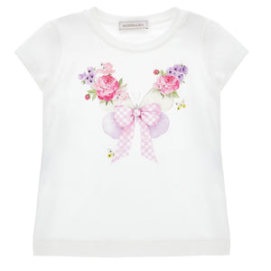 t-shirtKM wit butterfly