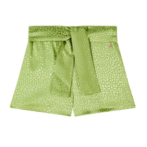 shorts primrosegroen jacquard