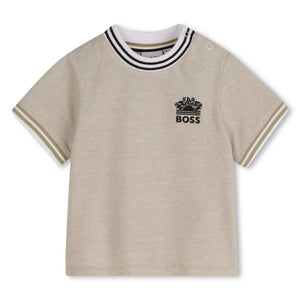 t-shirtKM donkerbeige piquet