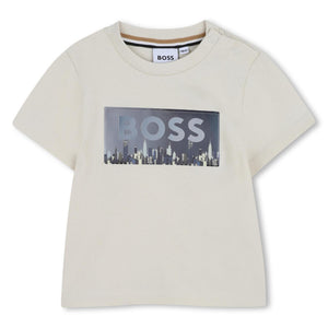 t-shirtKM beige print