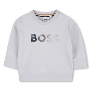 sweater lichtblauw logo