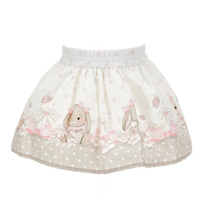 rok roomwit/beige bunny