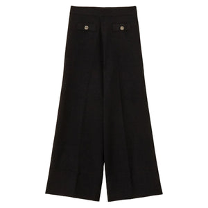 broek zwart klepjes