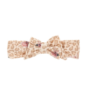 haarband bruin/roze tiger